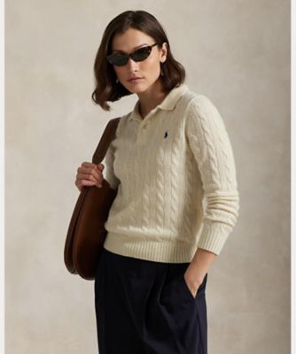 専用　おまとめ2点　ポロラルフローレン カシミヤ　Vネック ケーブルニット ケーブルニット ウールカシミヤ セーター