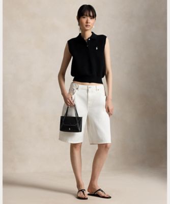 さぶれぇ　POLO RALPH LAUREN コットン クロップド コットン クロップド スリーブレス ポロ セーター