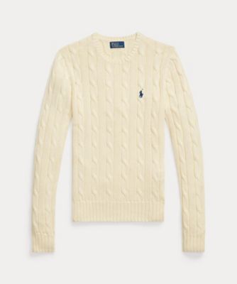 ＜POLO RALPH LAUREN WOMENS (Women)＞ケーブルニット　コットン　クルーネック　セーター　ＷＭＰＯＳＷＥＮＣ０２１３２９