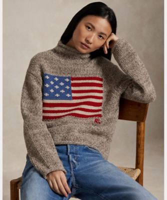 フラッグ ウールブレンド タートルネック セーター