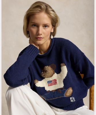 【キナ】値下げ中♥POLO ベアー ニットセーター Polo ベア クルーネック セーター WMPOSWENC021226