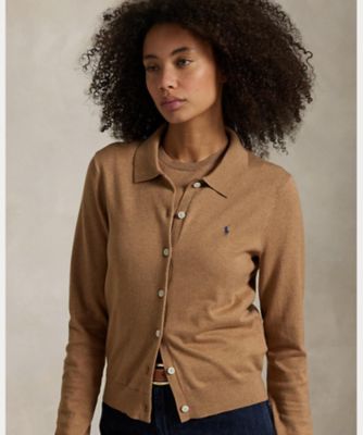 コットンブレンド　Ｐｏｌｏ　カーディガン　ＷＭＰＯＳＷＥＮＤＷ２０３６４