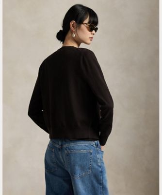 専用　未使用級✨ポロバイラルフローレン　24SS　クルーネックカーディガン　ブラ 専用 未使用級✨ポロバイラルフローレン 24SS クルーネック