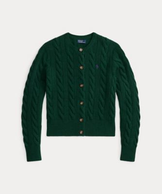 ＜POLO RALPH LAUREN WOMENS (Women)＞ケーブルニット　ウールカシミヤ　カーディガン　ＷＭＰＯＳＷＥＮＤＷ２０４２３