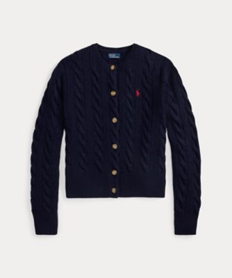 ＜POLO RALPH LAUREN WOMENS (Women)＞ケーブルニット　ウールカシミヤ　カーディガン　ＷＭＰＯＳＷＥＮＤＷ２０４２７