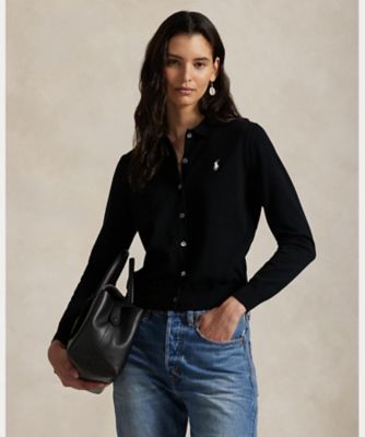 ポロカラー ボタンド カーディガン WMPOSWENDW20437