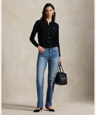 ポロカラー ボタンド カーディガン WMPOSWENDW20437