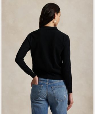 ポロカラー ボタンド カーディガン WMPOSWENDW20437