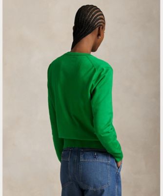 ラルフローレン コットンクルーネックカーディガン ポロ ラルフ ローレン POLO RALPH LAUREN コットン クルーネック