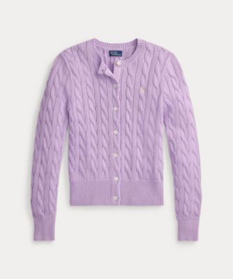 ケーブル ウールカシミヤ クルーネック セーター