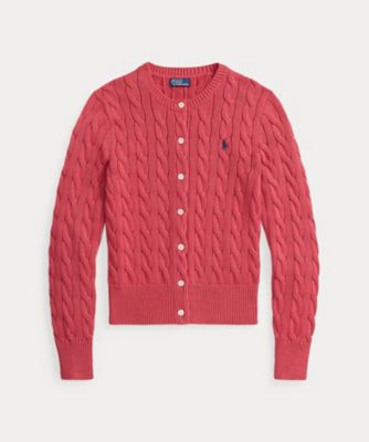 ＜POLO RALPH LAUREN WOMENS (Women)＞ケーブルニット　コットン　クルーネック　カーディガン　ＷＭＰＯＳＷＥＮＤＷ２０５４６