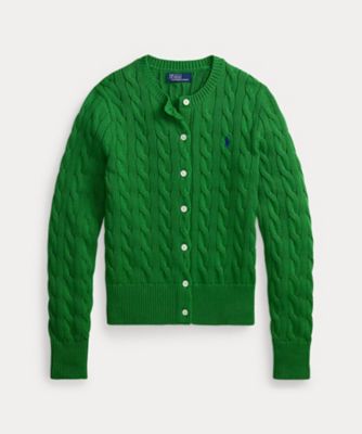 ＜POLO RALPH LAUREN WOMENS (Women)＞ケーブルニット　コットン　クルーネック　カーディガン　ＷＭＰＯＳＷＥＮＤＷ２０５９１