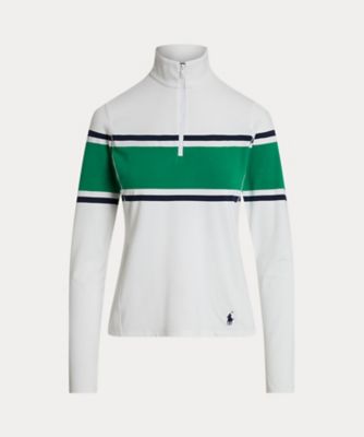 ストライプド ストレッチジャージー クォータージップ | POLO GOLF