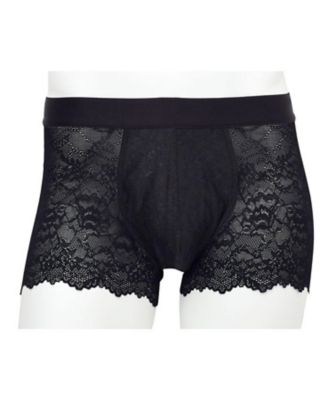Lace boxer shorts front closed