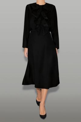 1回着用 YOKO CHAN ロングスリーブボリュームラッフルブラウス　2024 ロングスリーブボリュームラッフルブラウス YCB－425－503