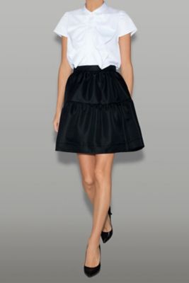 ポイントカラーボリュームラッフルコットンブラウス YCB－425