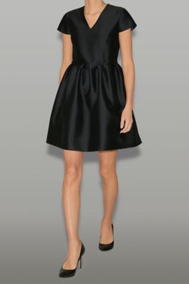 ハーフスリーブウエストタックドレス YCD－225－982 | YOKO