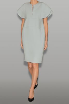 フレアスリーブパールスリットラインドレス YCD－923－866