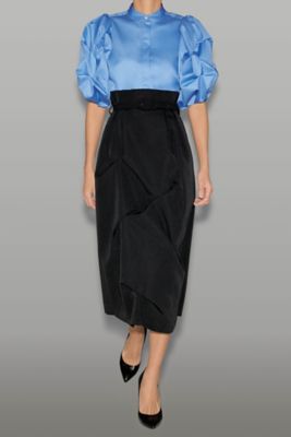 ウエストベルトイレギュラータックスカート YCS―625―108