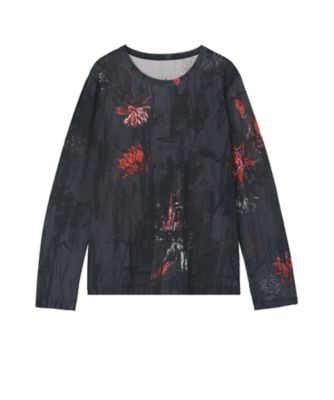 ＜Y’s (Women)＞ＨｉｇｈーＴｗｉｓｔ　Ｊｅｒｓｅｙ　Ｃａｃｔｕｓ　Ｆｌｏｗｅｒ　Ｐｒｉｎｔ　Ｔーｓｈｉｒｔ　ＹＧーＴ１４ー９６１