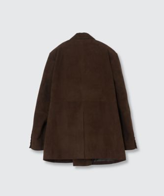 Goat Suede Double Breasted Jacket
