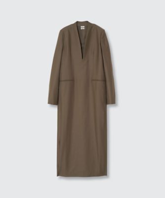 Super120's Wool Serge Long Dress
