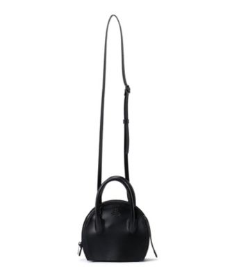 ＜Y’s (Women)＞ＳＥＭＩーＧＬＯＳＳ　ＬＥＡＴＨＥＲ　ＣＨＯＰＰＥＤ　ＲＯＵＮＤ　ＢＡＧ　ＹＰーＩ０４ー７１７