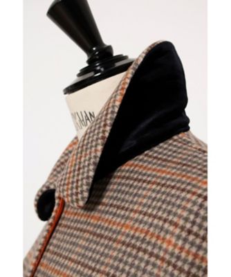 美品❣️イチ　ichi ❤️ ウール　タータンチェック柄ロングコート チェック柄バイカラートレンチコート(ショート丈＆ロング丈)