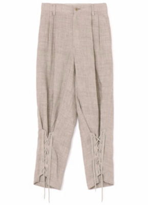 ＜Y’s (Women)＞ＬＩＮＥＮ　ＴＷＥＥＤ　ＬＡＣＥ　ＵＰ　ＨＥＭ　ＰＡＮＴＳ