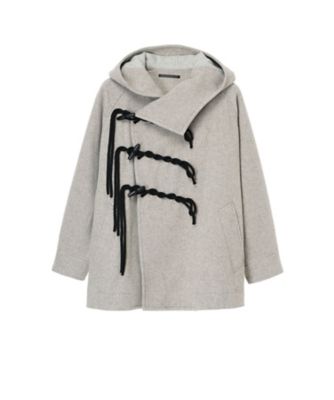 Hooded Duffle Coat With Toggle