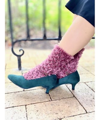 ＜ZOKZOK (Women)＞フェイクファーリバーシブルソックス　ＺＯＫ００４