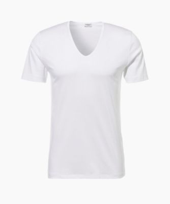 Sea Island Vネックシャツ ZMU572862 | Zimmerli
