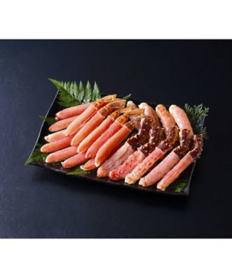 【SALE】224 25052 2箱 大型たらばがに棒肉 & ずわいがに棒肉フルポーション(生食可) 計2kg 魚介類【三越伊勢丹/公式】