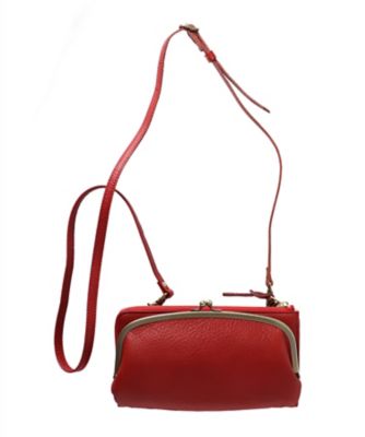 ＜artigiano (Women)＞シュリンクレザーお財布ショルダー