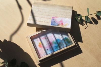 あわいろ　はしおき　桜　木箱入り５個セット
