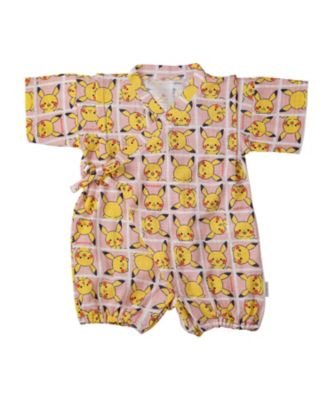 monpoke (Baby&Kids)/モンポケ ピカチュウこんにちは柄甚平コンビ　Ｂ８９６１０９　