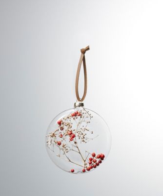 ＜PACOS＞【クリスマスおまとめ】ボタニカルチャイムオーナメント（ペッパーレッド）