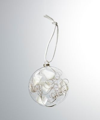 ＜PACOS＞【クリスマスおまとめ】ボタニカルチャイムオーナメント（ホワイトローズシルバーゴアナ）