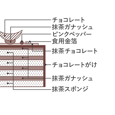 838－991〈XXOCOA〉カカオ・ヴェール｜チョコレートケーキ