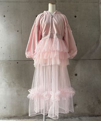 ＜CEREAL (Women)＞ＴＵＬＬＥ　ＴＩＲＥＲＥＤ　ＨＵＡ　ＨＯＯＤＩＥ　ｃ２５１０４