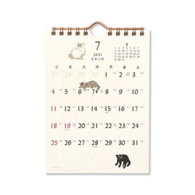 ２０２１年カレンダー 猫と遊ぶ 小 卓上 壁掛両用タイプ 三越伊勢丹オンラインストア 公式