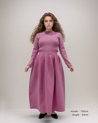 ♥️コユリン♥️今季もの♥️週末限定価格♥️素敵なスカート♥️40 洗える】モノクロトーンプリント スカート