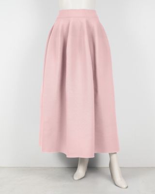＜Haut tricot＞★【受注生産】コクーンスカート（ウエストサイズ：フリー）ピーチ