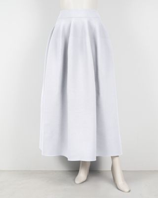＜Haut tricot＞★【受注生産】コクーンスカート（ウエストサイズ：Ｌ）ホワイト