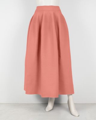 ＜Haut tricot＞★【受注生産】コクーンスカート（ウエストサイズ：Ｌ）コーラル