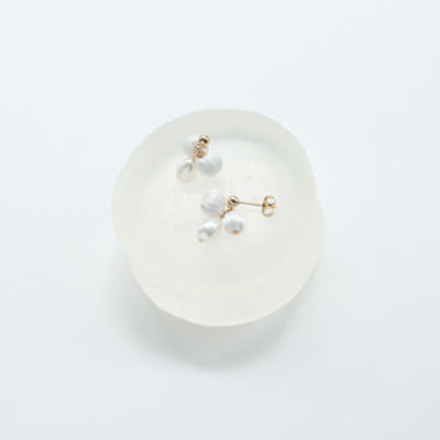 ＜ciito (Women)＞ｍｉｔｓｕｂｕ　ｐｉｅｒｃｅ　ｓｉｌｋ　ｐｅａｒｌ