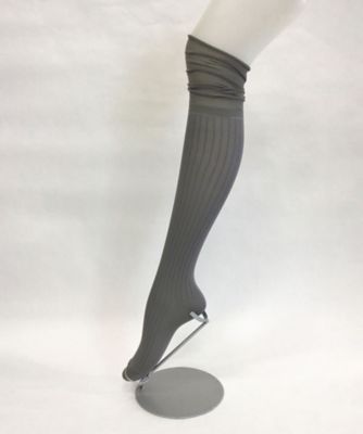 ＜1/2 Un-Demi (Women)＞シースルーリブハイソックス　ｄｅｕｘ　ｐｌｕｓ　ｕｎｄｅｍｉ　ＤＰＸ０３９７