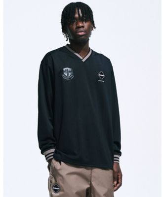 F.C. Real Bristol ブラックスウェットシャツ カットソー EXHIBITION L／S GAME SHIRT