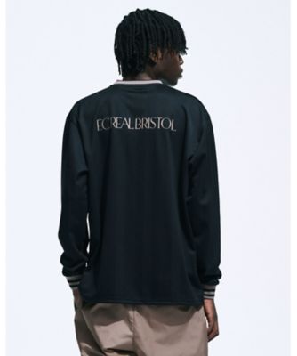 F.C. Real Bristol ブラックスウェットシャツ カットソー EXHIBITION L／S GAME SHIRT