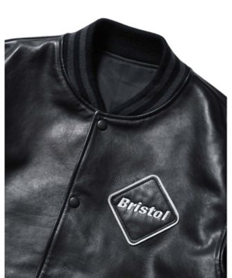 ブルゾン LEATHER TEAM VARSITY BLOUSON